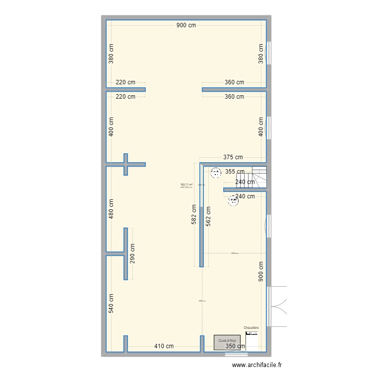 Nouveau Collège. Plan de 1 pièce et 162 m2