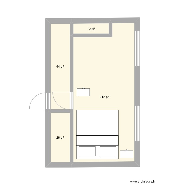 WALK IN MAISON SR. Plan de 4 pièces et 27 m2