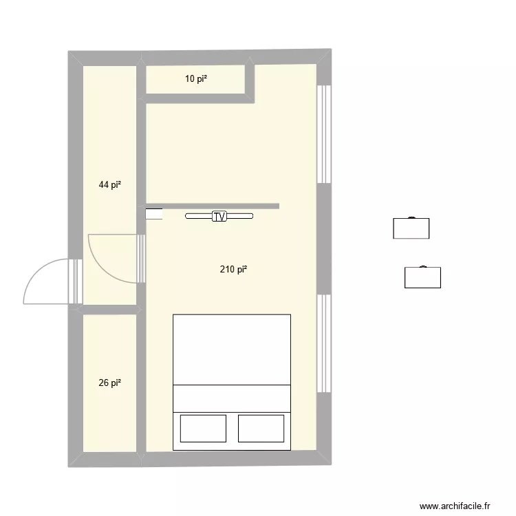 WALK IN MAISON SR. Plan de 4  et 27 m²