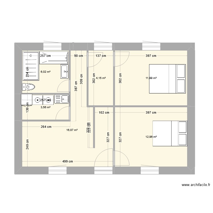plan 1 er etage V2. Plan de 0 pièce et 0 m2