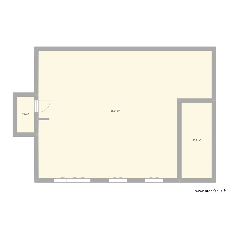maison LARDIERES. Plan de 3 pièces et 98 m2