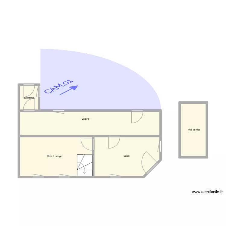 plan Simon. Plan de 5 pièces et 29 m²