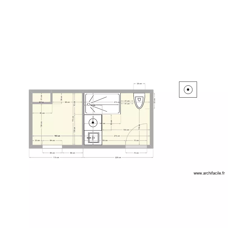 Cuisine/sdb 8. Plan de 