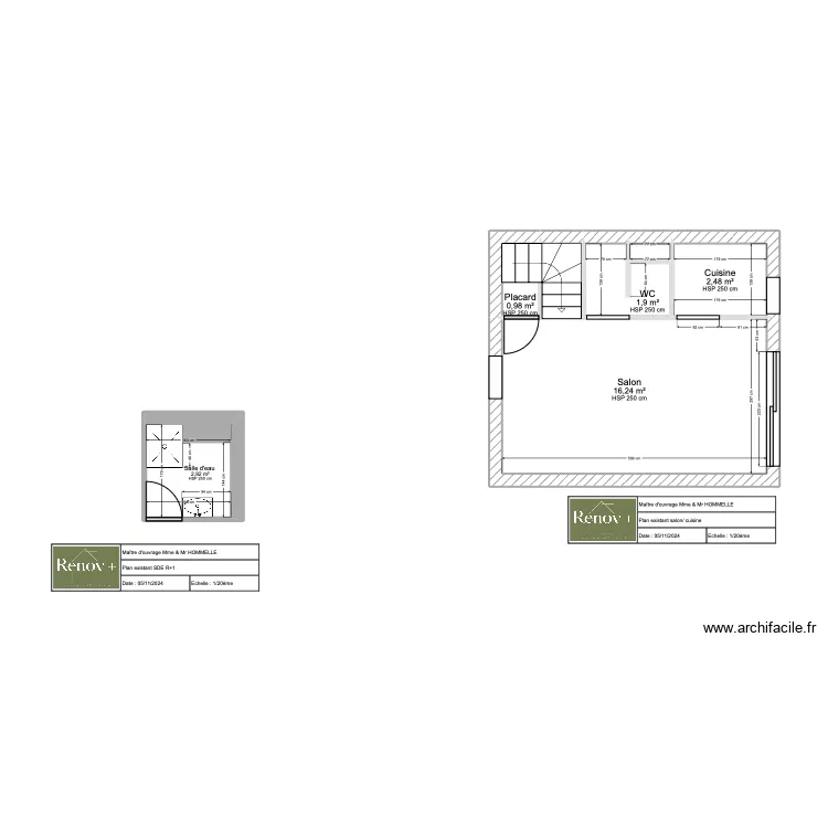 Plan existant Cabourg HOMMELLE . Plan de Plan existant Cabourg HOMMELLE . Plan de