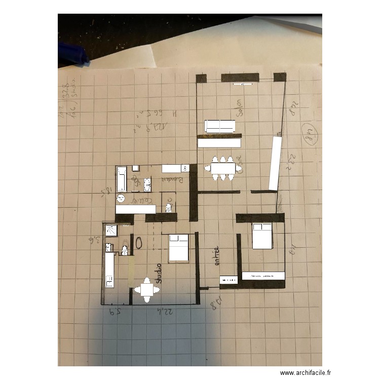 maison. Plan de 0 pièce et 0 m2