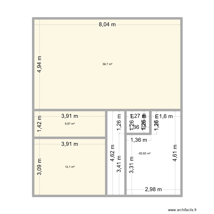 Valmuevej1. Plan de 4 pièces et 75 m2