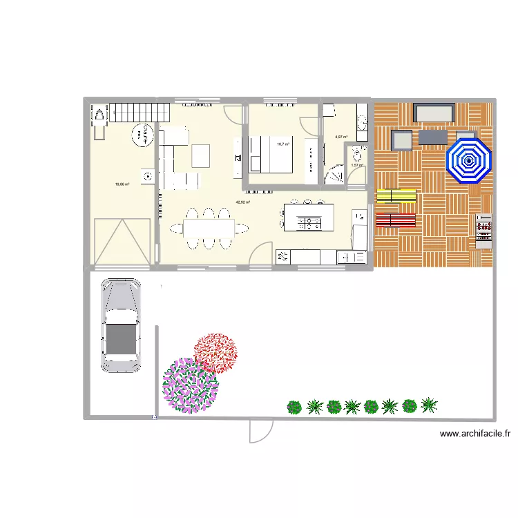 La future maison de Roxane 2. Plan de 11  et 159 m²