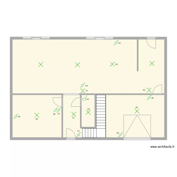 Exercice 3P. Plan de 5  et 114 m²