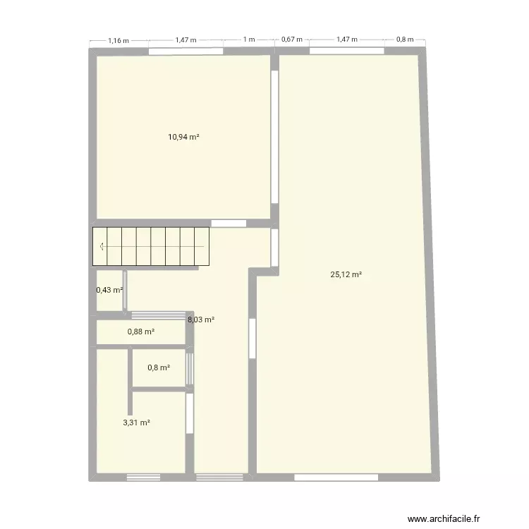 Kouissinne très moche degueulasse. Plan de 7 Pièces et 50 m² Kouissinne très moche degueulasse. Plan de 7 Pièces et 50 m²
