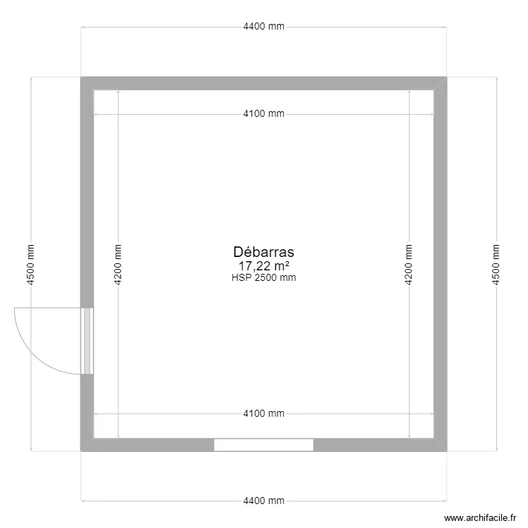 CABANON . Plan de 