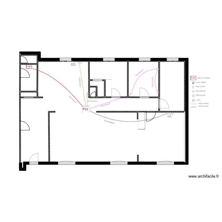 JACQUET PC2. Plan de 0 pièce et 0 m2