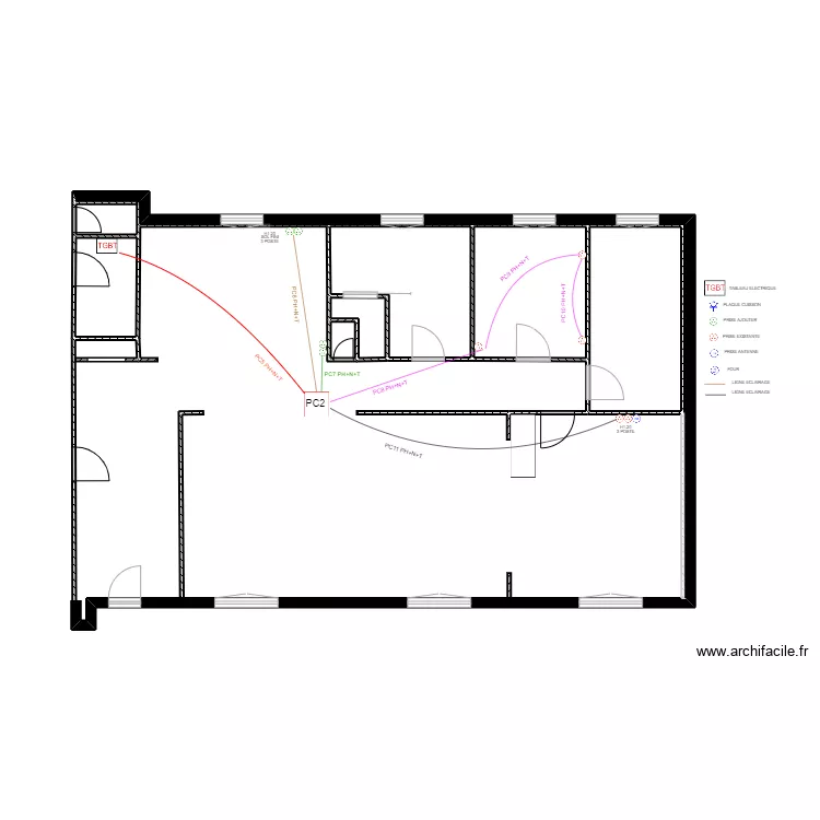 JACQUET PC2. Plan de 