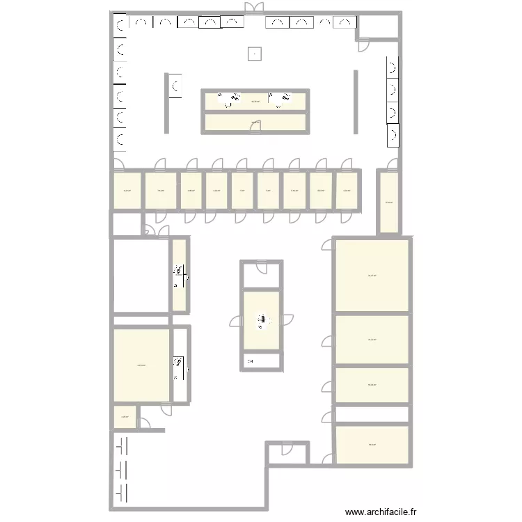 boulou. Plan de 20  et 208 m²