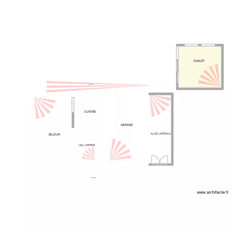 PLAN CODRON RDC. Plan de 1 Pièce et 20 m² PLAN CODRON RDC. Plan de 1 Pièce et 20 m²