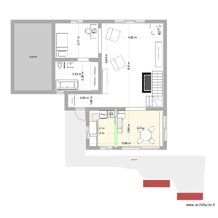 construction malakoff amemager 2. Plan de 3 pièces et 32 m2