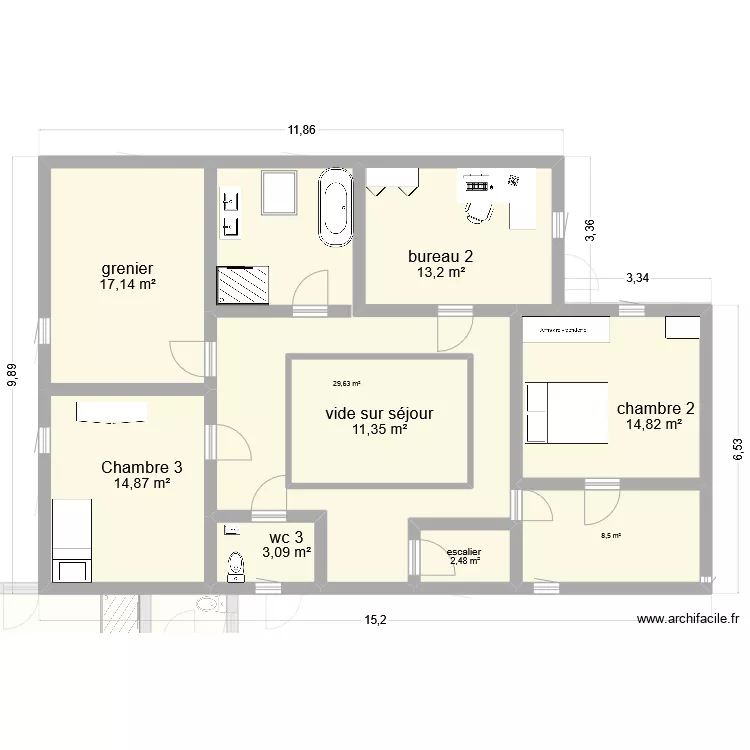 plans d&eacute;finitif. Plan de 