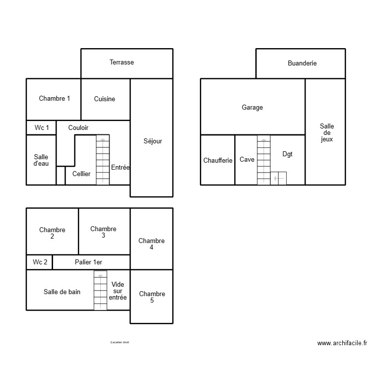 QUIMPER HEMERY. Plan de 21 pièces et 74 m2