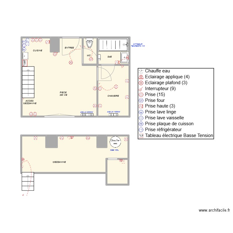 TUE FLORIAN APT 50 (ISMAEL). Plan de 9 pièces et 33 m2