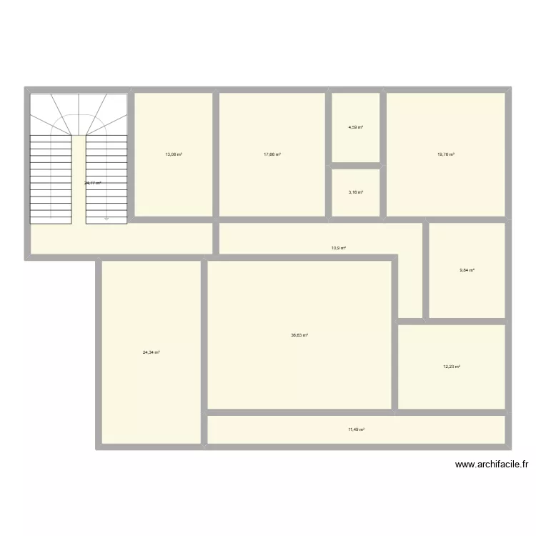 Maison Cotonou. Plan de 12  et 188 m²