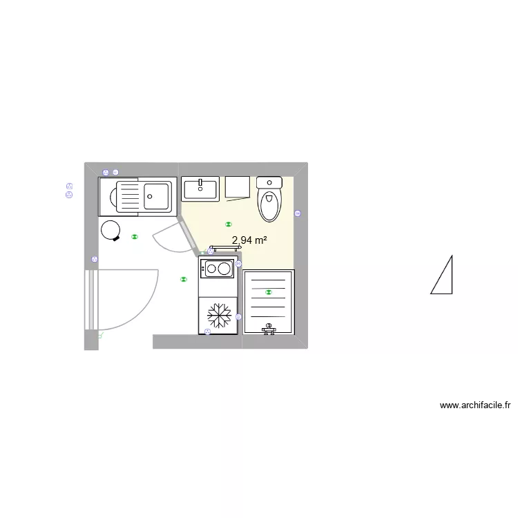 caut3. Plan de 1  et 3 m²