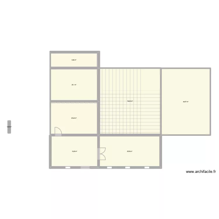 tyty2. Plan de 8  et 192 m²