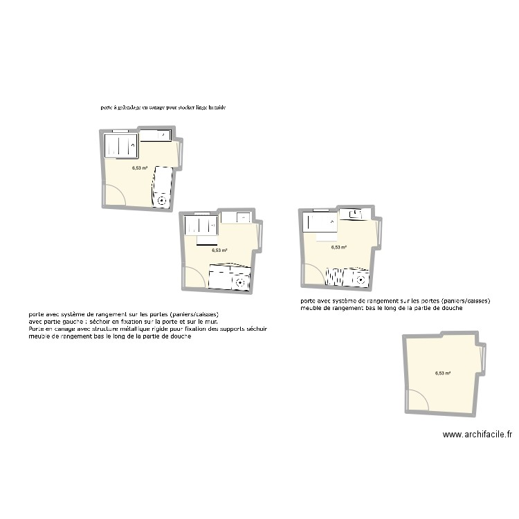 SdB Camille et Antho. Plan de 4 pièces et 26 m2