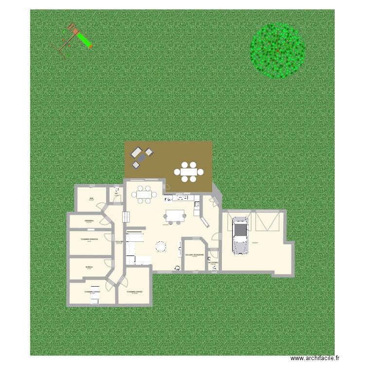 BOZOULS BEACH 3. Plan de 12 pièces et 198 m2