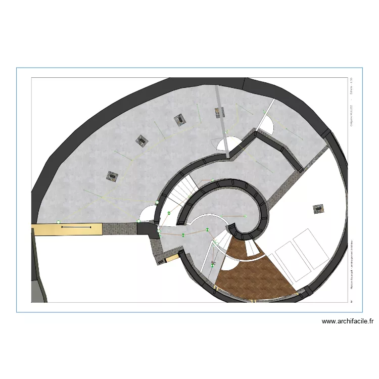 plan &eacute;lectrique sous sol. Plan de 