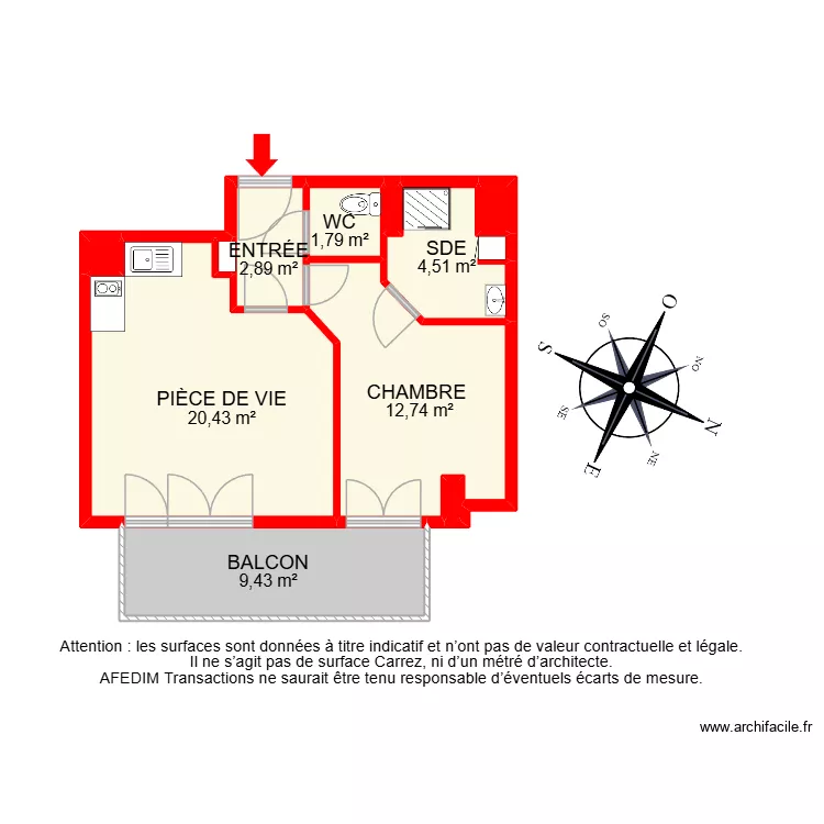 BI 31651. Plan de 12  et 65 m²