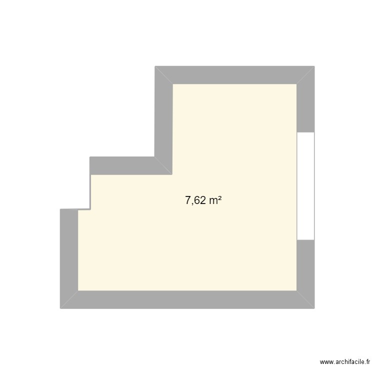 DRESSING ST AUBIN IKEA. Plan de 1 pièce et 8 m2