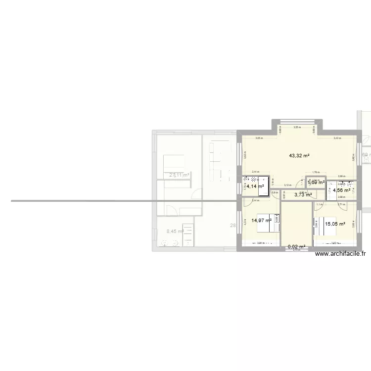 PLAN MAISON VAULX MILIEU V1 PLAIN PIED. Plan de 