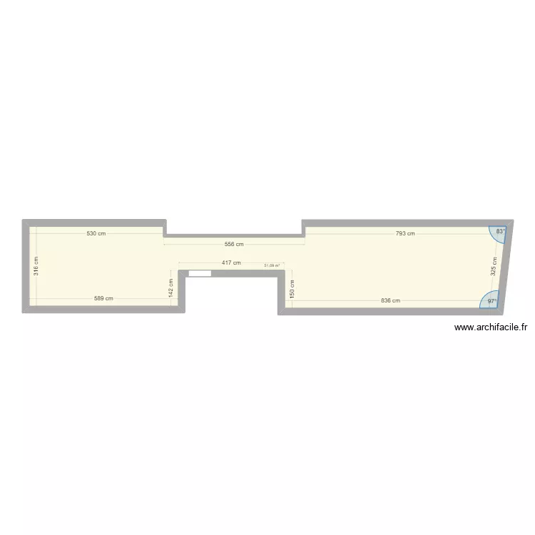 comble immeuble carmaux. Plan de 