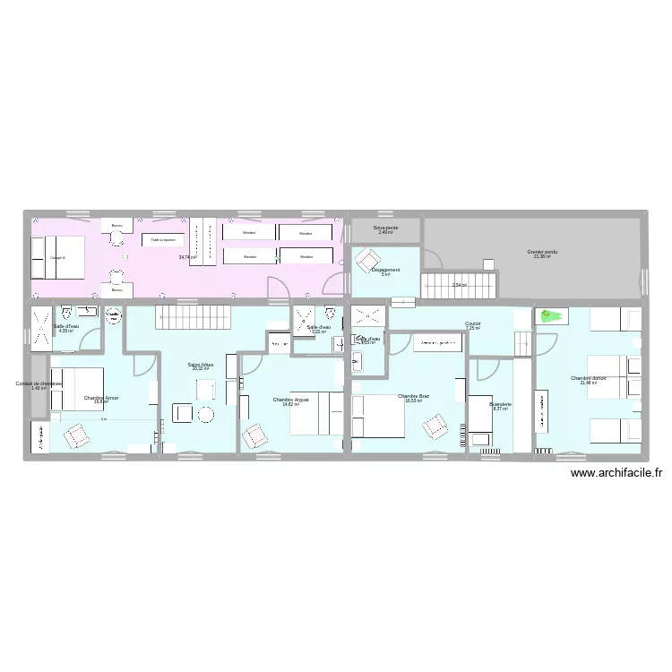 Maison Moelan 2025 bis. Plan de 