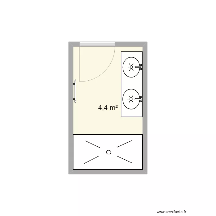 salle de bain N°2. Plan de salle de bain N°2. Plan de
