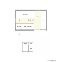 L2H2 dinette lit entr&eacute;e