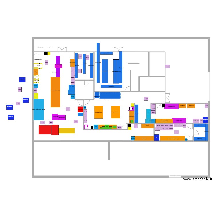 piece choco 2. Plan de 8 pièces et 239 m2