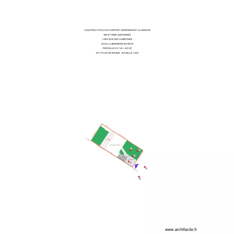 DP 2 LEMONNIER. Plan de DP 2 LEMONNIER. Plan de