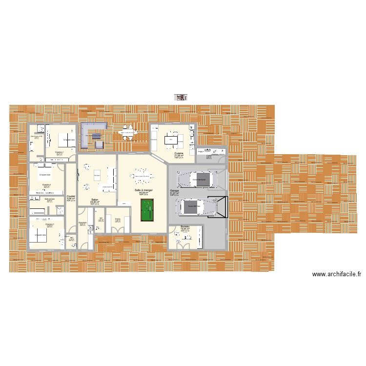 PLAN DEFINITIF 2 SALON EN CONTINUITE 9 TERRASSE. Plan de 16 pièces et 251 m2