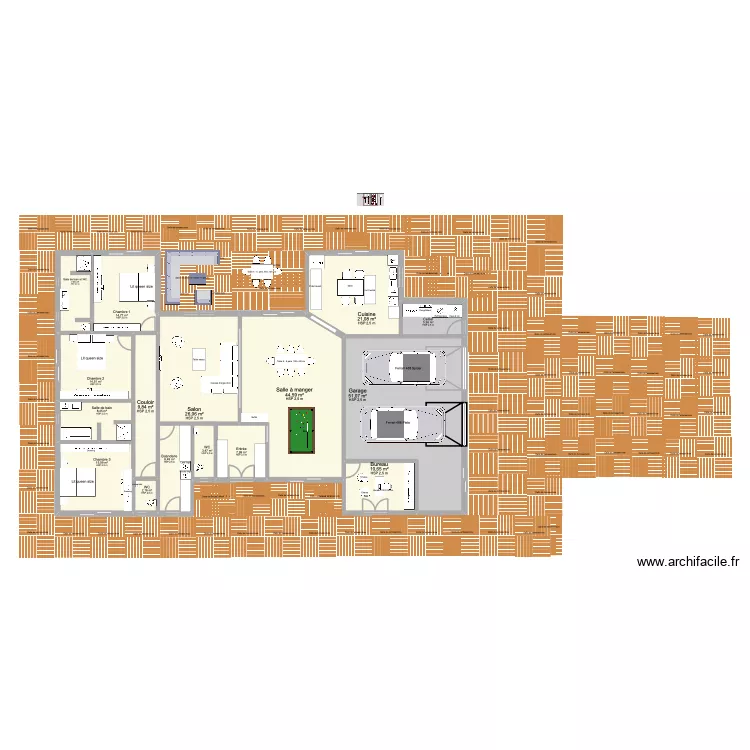 PLAN DEFINITIF 2 SALON EN CONTINUITE 9 TERRASSE. Plan de 16 pièces et 251 m² PLAN DEFINITIF 2 SALON EN CONTINUITE 9 TERRASSE. Plan de 16 pièces et 251 m²