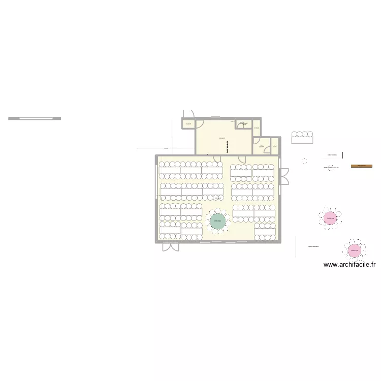 PROPO 3 SALLE DOMAINE QUATRE PLUMES. Plan de 7  et 165 m²