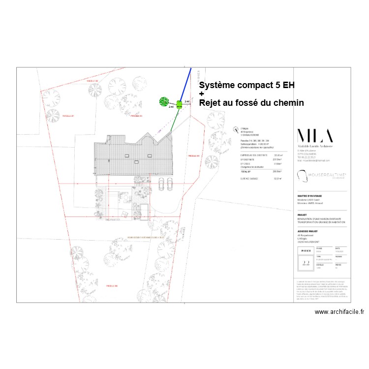 Amiel Labri compact fossé. Plan de 0 pièce et 0 m2