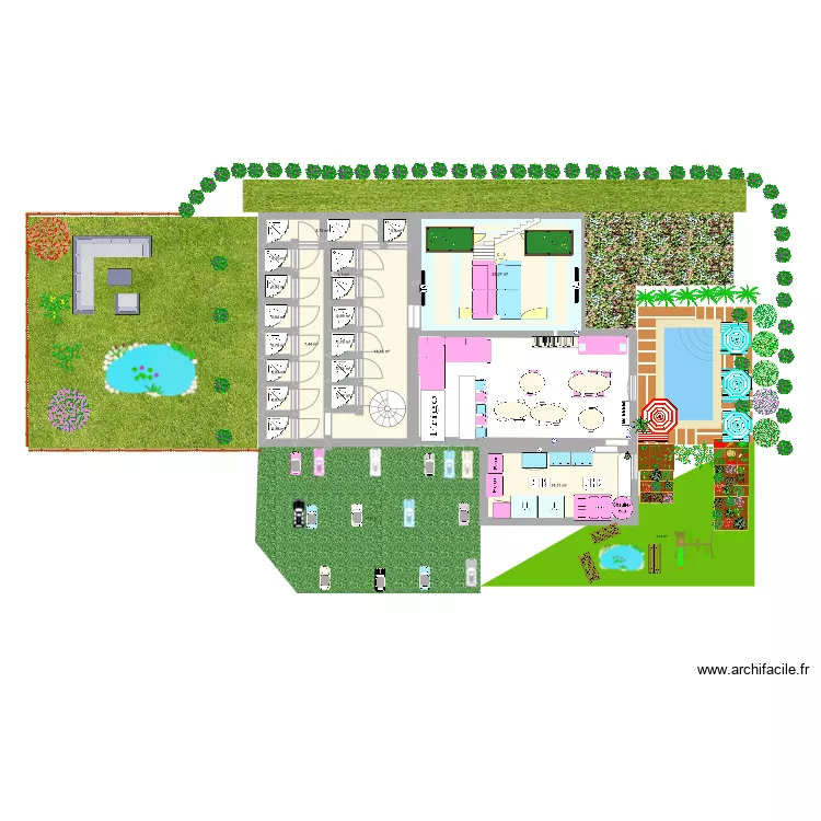 hotel 4 &eacute;toiles. Plan de 