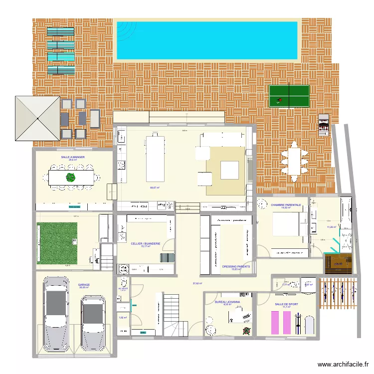 MAISON IA RDC 5.13. Plan de 