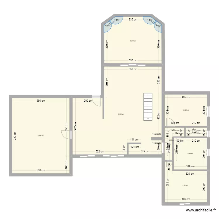Maison Angresse. Plan de 