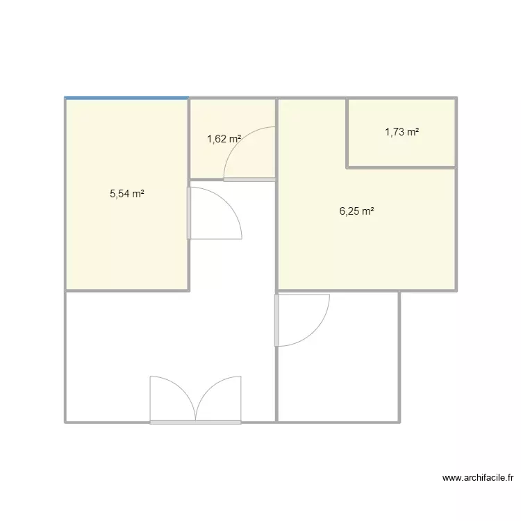 plan 1. Plan de 4 Pièces et 15 m² plan 1. Plan de 4 Pièces et 15 m²