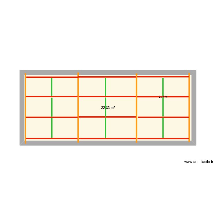 CHARPENTE GARAGE ELVIS. Plan de 1 pièce et 23 m2