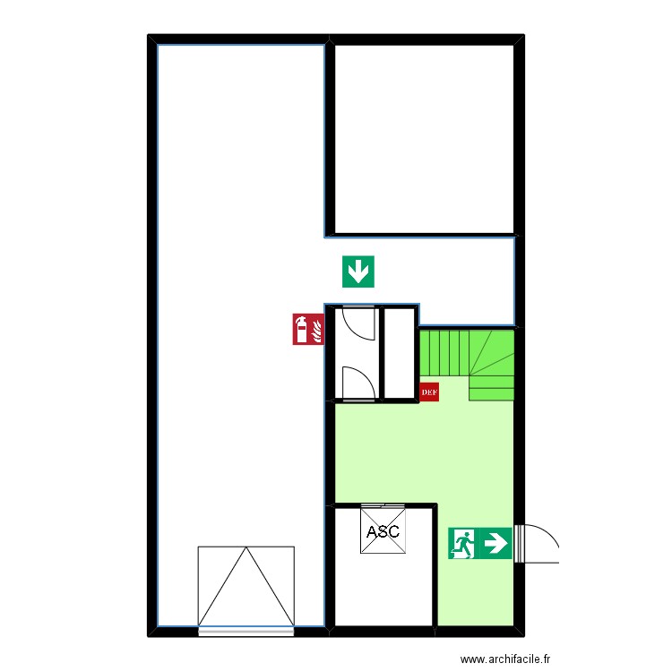 colombes garage. Plan de 6 pièces et 125 m2