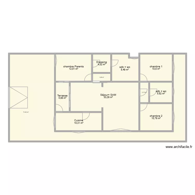 BABEL01. Plan de 12  et 179 m²