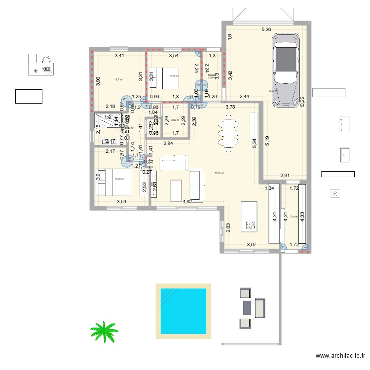 Essai Murielle Jarry 2. Plan de 9 pièces et 161 m2