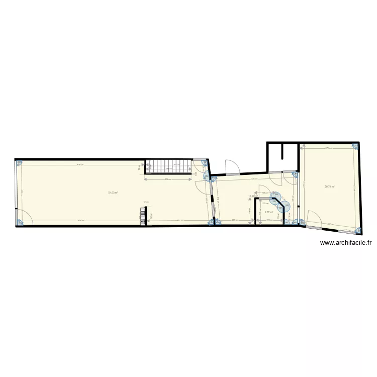 Boucherie de la Gare. Plan de 